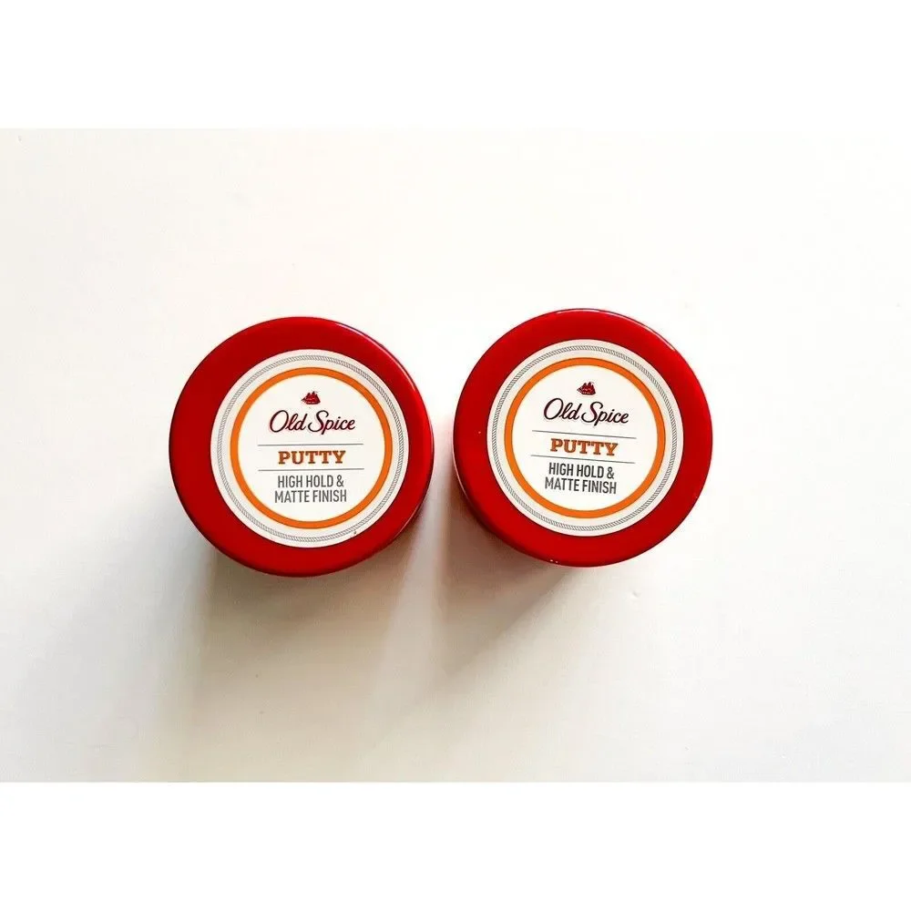 2X Old Spice High Endurance Hair Putty High Hold Matte & Finish 1.76 oz NEW